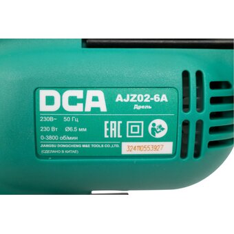  Дрель DCA AJZ02-6A 230 Вт 