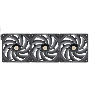 Вентилятор Thermaltake Toughfan EX14 Pro (CL-F172-PL14BL-A) реверсивный 140x140x25mm черный 4-pin 31.6-34.1dB Ret 
