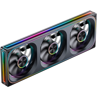  Вентилятор JONSBO ZA-360BR (3 in 1) 120х120х28мм Reverse (PWM, ARGB LED, 700-2400об/мин, черный) Retail 