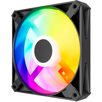  Вентилятор Powercase (M56-12 ARGB) Black 120x120x25мм (PWM, 4pin PWM (M+F)+ 3pin ARGB (M+F), 700-1500 об/мин) Bulk 