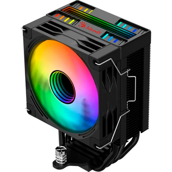  Кулер Bloody BD-AC150-ARGB1 ARGB (BD-AC150-ARGB1-BK) Soc-AM5/AM4/1200/1700/1851 черный 4-pin 11-23dB Al+Cu LCD 150W 365gr Ret 