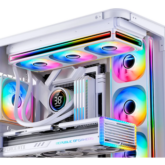  Вентилятор JONSBO ZB-360W (3 in 1) 120х120х28мм (PWM, ARGB LED, 700-2400об/мин, белый) Retail 