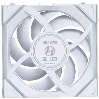  Вентилятор Lian Li UNI Fan SL Wireless LCD 120 Reverse Blade (G99.12RSLLCD1W1W.R0)/12RSLLCD1W1W White/120x124,5x28мм(1.6” LCD, PWM, ARGB, 1900 об/мин) 