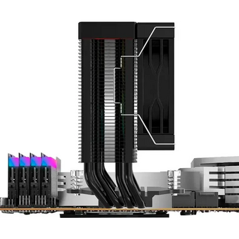  Кулер Bloody BD-AC150-ARGB1 ARGB (BD-AC150-ARGB1-BK) Soc-AM5/AM4/1200/1700/1851 черный 4-pin 11-23dB Al+Cu LCD 150W 365gr Ret 