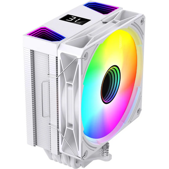  Кулер Bloody BD-AC220-ARGB1 ARGB (BD-AC220-ARGB1-WH) Soc-AM5/AM4/1200/1700/1851 белый 4-pin 14-26dB Al+Cu LCD 220W 596gr Ret 
