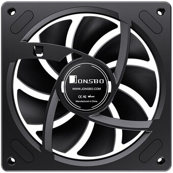  Вентилятор JONSBO ZA-120B 120х120х28мм (PWM, ARGB LED, 700-2400об/мин, черный) Retail 