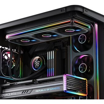  Вентилятор JONSBO ZA-120B 120х120х28мм (PWM, ARGB LED, 700-2400об/мин, черный) Retail 