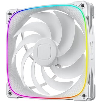  Комплект вентиляторов (3 шт.) Geometric Future Squama 2503W-14 Triple Pack (1F2503W314000) / 140mm, PWM, 2400 RPM, 91.15 CFM, 34.0 dBA, 5V ARGB, White 