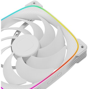  Комплект вентиляторов (3 шт.) Geometric Future Squama 2503W-14 Triple Pack (1F2503W314000) / 140mm, PWM, 2400 RPM, 91.15 CFM, 34.0 dBA, 5V ARGB, White 