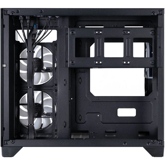  Корпус 1STPLAYER Megaview MV6-TP ARGB Black (MV6-TP-BK-2FC7R-1FC7) / mATX / 3x120mm ARGB fans 