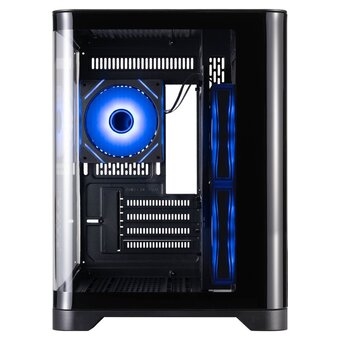  Корпус 1STPLAYER Uview UV5 ARGB Black (UV5-BK-2FC7R-1FC7) / mATX / 3x120mm ARGB fans 
