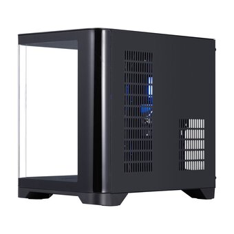  Корпус 1STPLAYER Uview UV5 ARGB Black (UV5-BK-2FC7R-1FC7) / mATX / 3x120mm ARGB fans 