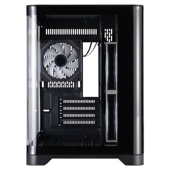  Корпус 1STPLAYER Uview UV5 ARGB Black (UV5-BK-2FC7R-1FC7) / mATX / 3x120mm ARGB fans 