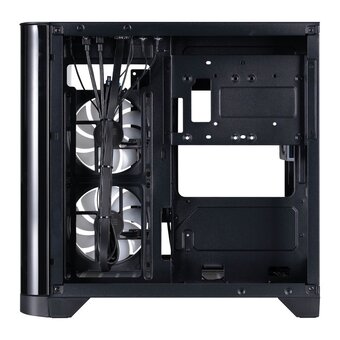  Корпус 1STPLAYER Uview UV5 ARGB Black (UV5-BK-2FC7R-1FC7) / mATX / 3x120mm ARGB fans 