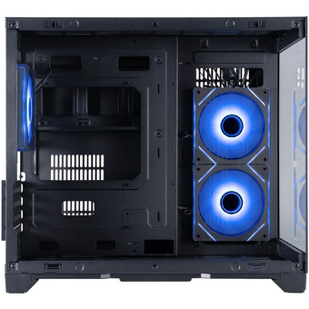  Корпус 1STPLAYER Megaview MV6-TP ARGB Black (MV6-TP-BK-2FC7R-1FC7) / mATX / 3x120mm ARGB fans 