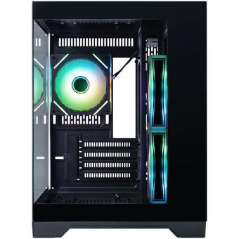  Корпус 1STPLAYER Megaview MV6-TP ARGB Black (MV6-TP-BK-2FC7R-1FC7) / mATX / 3x120mm ARGB fans 