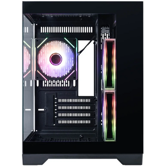  Корпус 1STPLAYER Megaview MV6-TP ARGB Black (MV6-TP-BK-2FC7R-1FC7) / mATX / 3x120mm ARGB fans 