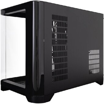  Корпус 1STPLAYER Uview UV6 ARGB Black (UV6-BK-2FC7R-1FC7) / mATX / 3x120mm ARGB fans 