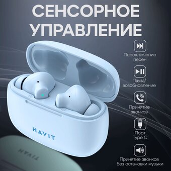  Наушники HAVIT TW967 Blue 