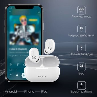 Наушники HAVIT TW925 White 
