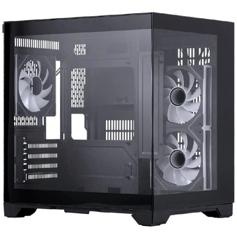  Корпус 1STPLAYER Megaview MV5-TP ARGB Black (MV5-TP-BK-2FC7R-1FC7) / mATX / 3x120mm ARGB fans 