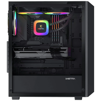  Корпус XASTRA A406 4ARGB Black (A406-4FC12A) ATX/Mesh tempered glass 4x120mm ARGB PWM fans 