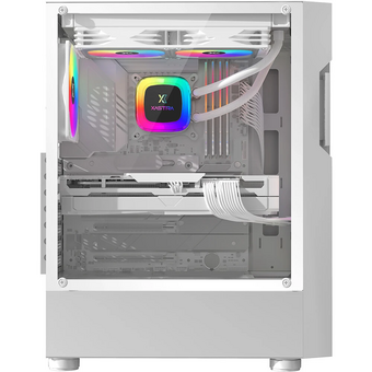  Корпус XASTRA A302 4FRGB White (A302-WH-FC120FRGB-4F-GL) ATX/Mesh/ tempered glass / 4x120mm FC120-FRGB fans 