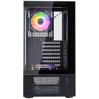  Корпус 1STPLAYER Miku Mi7-A ARGB Black (Mi7-A-BK-2FC7R-1FC7) / ATX / 3x120mm ARGB fans 