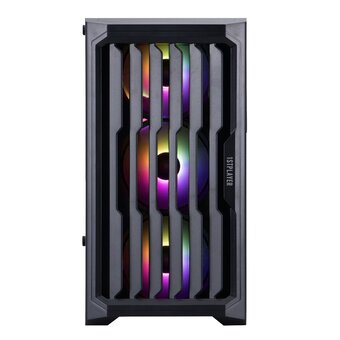  Корпус 1STPLAYER Bullet Hunter H2 ARGB Black (H2-BK-4F7) / mATX / 4x120mm ARGB fans 