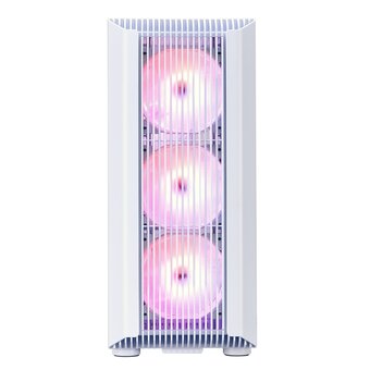  Корпус 1STPLAYER Bullet Hunter H6 ARGB White (H6-WH-4F7-W) / ATX / 4x120mm ARGB fans 