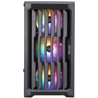 Корпус 1STPLAYER Bullet Hunter H2 Black (H2-BK-4F1) / mATX / 4x120mm FRGB fans 
