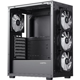  Корпус XASTRA A406 4ARGB Black (A406-4FC12A) ATX/Mesh tempered glass 4x120mm ARGB PWM fans 