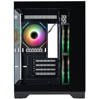  Корпус 1STPLAYER Megaview MV5-TP ARGB Black (MV5-TP-BK-2FC7R-1FC7) / mATX / 3x120mm ARGB fans 