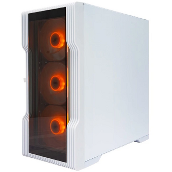  Корпус 1STPLAYER Trilobite T3-G ARGB White (T3-G-WH-4F7-W) / mATX / 4x120mm ARGB fans 