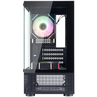  Корпус 1STPLAYER Miku Mi2-A ARGB Black (Mi2-A-BK-2FC7R-1FC7) / mATX / 3x120mm ARGB fans 