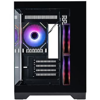  Корпус 1STPLAYER Megaview MV5-TP ARGB Black (MV5-TP-BK-2FC7R-1FC7) / mATX / 3x120mm ARGB fans 