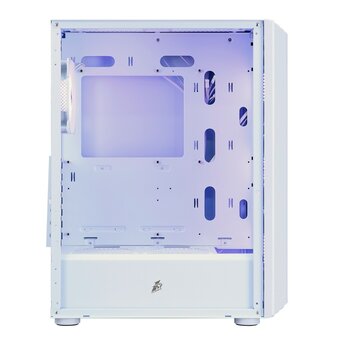  Корпус 1STPLAYER Bullet Hunter H6 ARGB White (H6-WH-4F7-W) / ATX / 4x120mm ARGB fans 