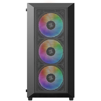  Корпус XASTRA A406 4ARGB Black (A406-4FC12A) ATX/Mesh tempered glass 4x120mm ARGB PWM fans 