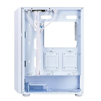  Корпус 1STPLAYER Bullet Hunter H6 ARGB White (H6-WH-4F7-W) / ATX / 4x120mm ARGB fans 