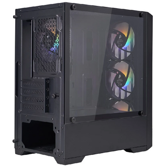  Корпус 1STPLAYER Bullet Hunter H2 Black (H2-BK-4F1) / mATX / 4x120mm FRGB fans 