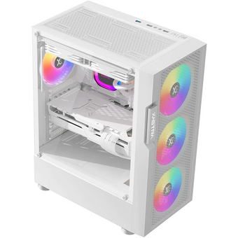  Корпус XASTRA A302 4FRGB White (A302-WH-FC120FRGB-4F-GL) ATX/Mesh/ tempered glass / 4x120mm FC120-FRGB fans 
