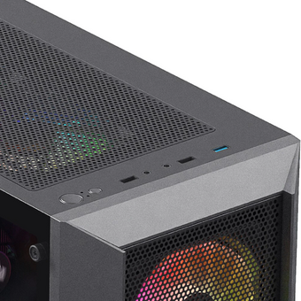  Корпус XASTRA A406 4ARGB Black (A406-4FC12A) ATX/Mesh tempered glass 4x120mm ARGB PWM fans 