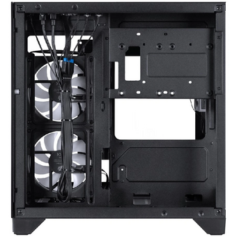  Корпус 1STPLAYER Megaview MV5-TP ARGB Black (MV5-TP-BK-2FC7R-1FC7) / mATX / 3x120mm ARGB fans 
