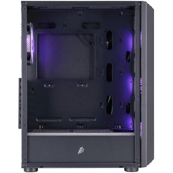  Корпус 1STPLAYER Bullet Hunter H6 ARGB Black (H6-BK-4F7) / ATX / 4x120mm ARGB fans 
