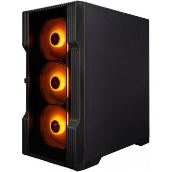  Корпус 1STPLAYER Trilobite T3-G ARGB Black (T3-G-BK-4F7) / mATX / 4x120mm ARGB fans 