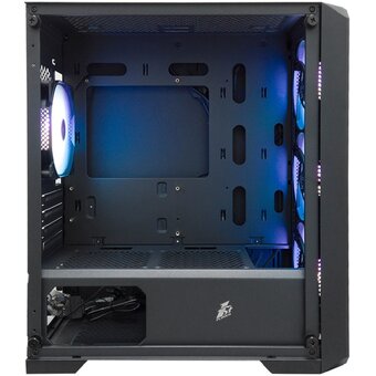  Корпус 1STPLAYER Trilobite T5 ARGB Black (T5-BK-4F7) / mATX / 4x120mm ARGB fans 