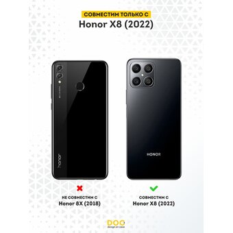  Силиконовый чехол DesignOnCase для Honor X8 (Хонор Х8), BMW 