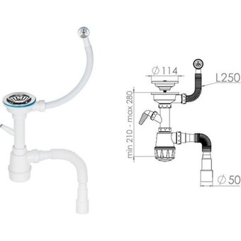  Кухонная мойка AV Engineering AV500460SGRA серый 