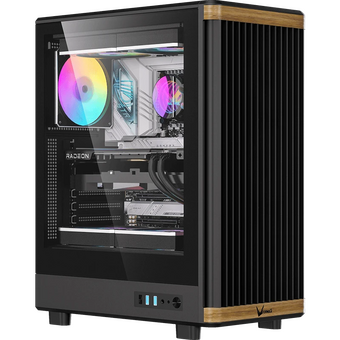  Корпус Formula TimberLine T1 черный без БП ATX 4x120mm 2xUSB3.0 audio bott PSU 