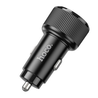  Адаптер Автомобильный Hoco NZ14B Guerrero PD50W (2*Type-C) (black) (229388) 